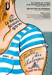 affiche-revue-scoute-2016-toutes-des-chaloupes-sauf-ma-mère