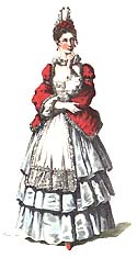 Colombine dessinée par Maurice SAND