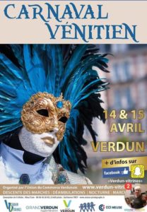 affiche carnaval vénitien Verdun 2018