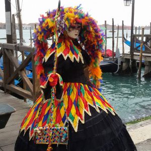 arleqauine dentelle noire Venise Atelier la colombe Strasbourg