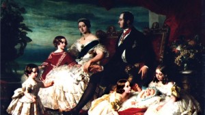 La Reine victoria, le Prince Albert et leurs enfants Peinture Winterhalter en 1846