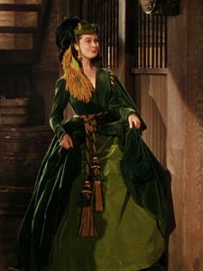 Scarlett, la robe verte en velours