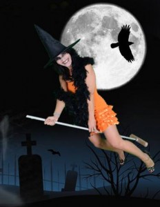 Sorcière orange Atelier la colombe strasbourg