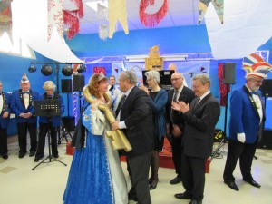 Remise de la Clef des trois ville Carnaval du Bouc Bleu