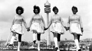 Les hôtesses des Jeux Olympiques de Munich en 1972