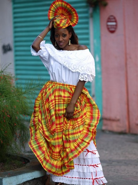 le costume féminin antillais — Atelier la colombe - vente et location de  costumes historiques