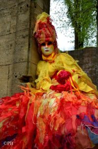 Flamme costume venitien Atelier la Colombe Strasbourg